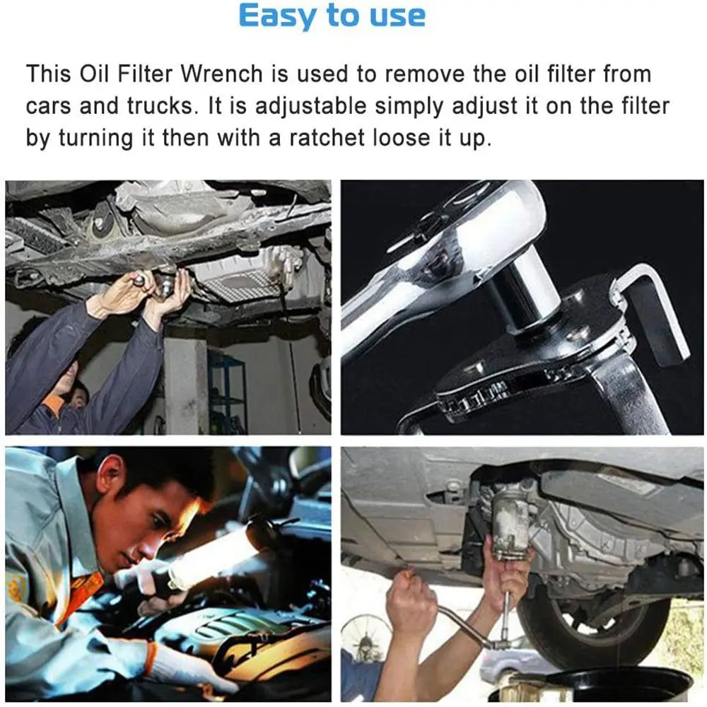 Universal Öl Filter Schlüssel Einstellbare Installieren Uninstallation Entfernung Schlüssel Reparatur Werkzeug Auto Reparatur Werkzeuge Entfernung Werkzeug – Detail 8