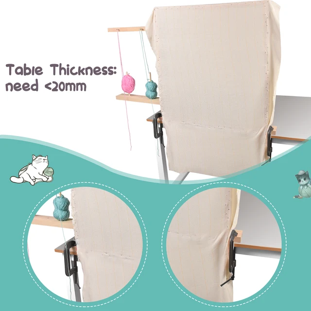 90*90 Cm -Es Szőnyeg Tufting Keret, Szőnyegek Készítéséhez, Fa Keret Szőnyegkészítés - Image 4