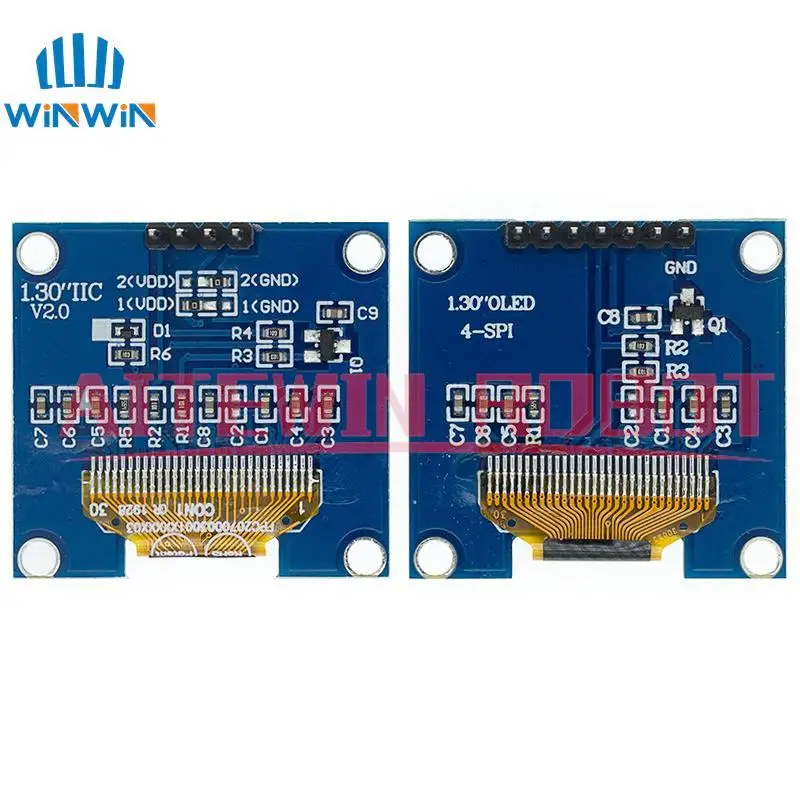 1.3 inch OLED Display Module 1PCS/5PCS SPI/IIC Communicate 128X64 white/blue color
