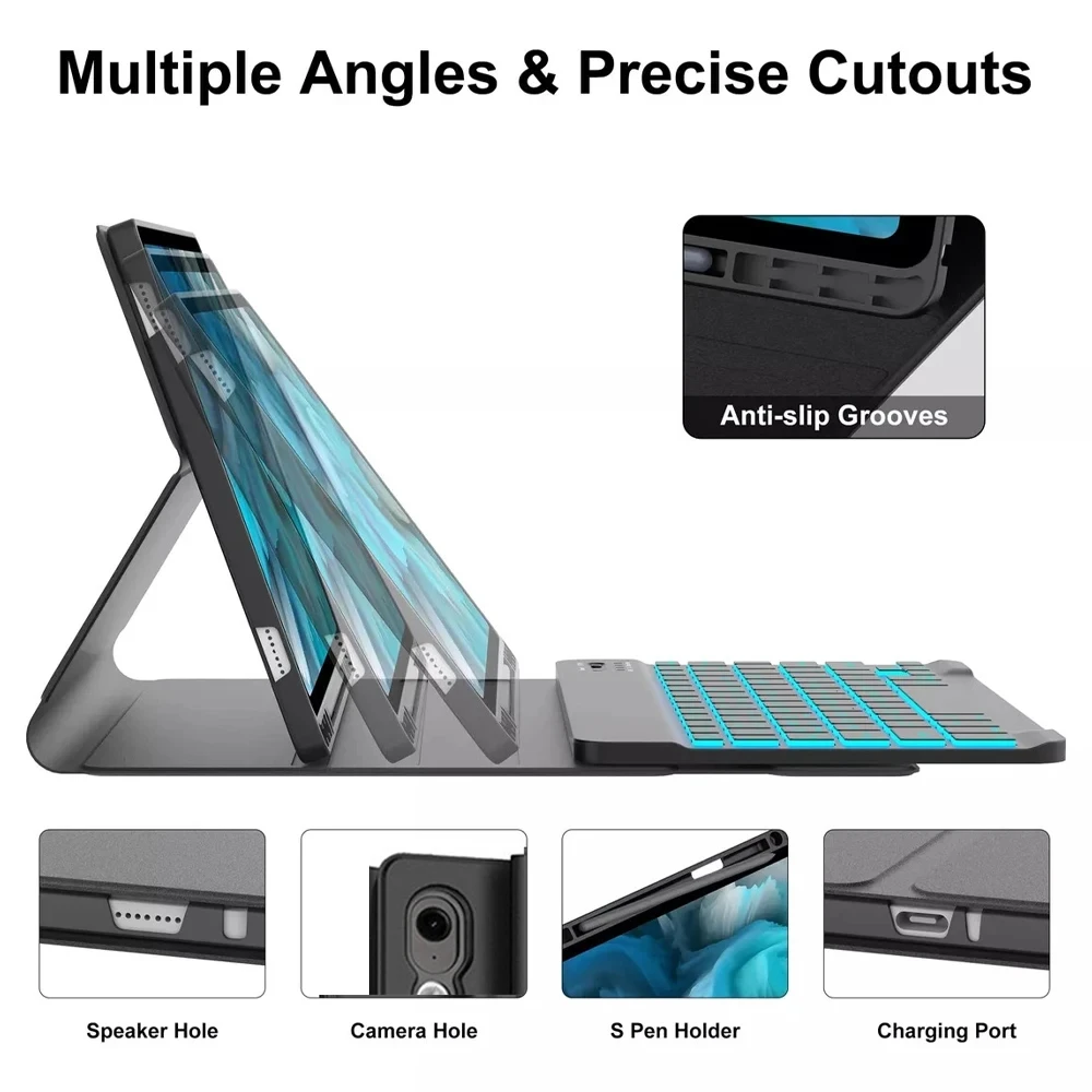 Bluetooth Keyboard Cover Case