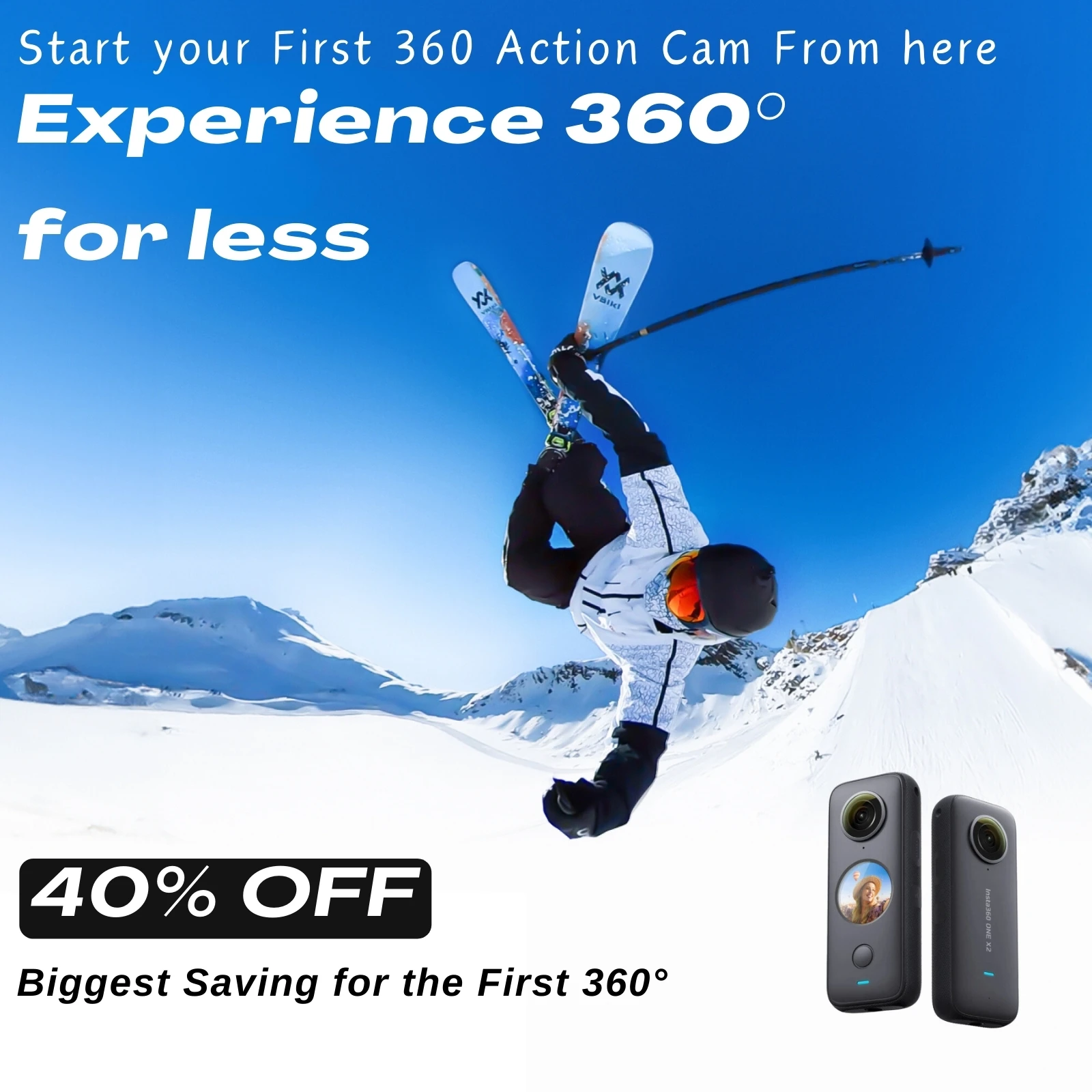 Insta360 ONE X2 360 Sports Action Camera 5.7K Touch Screen FlowState Stabilization Invisible Selfie Stick Insta 360 X2 Original 2