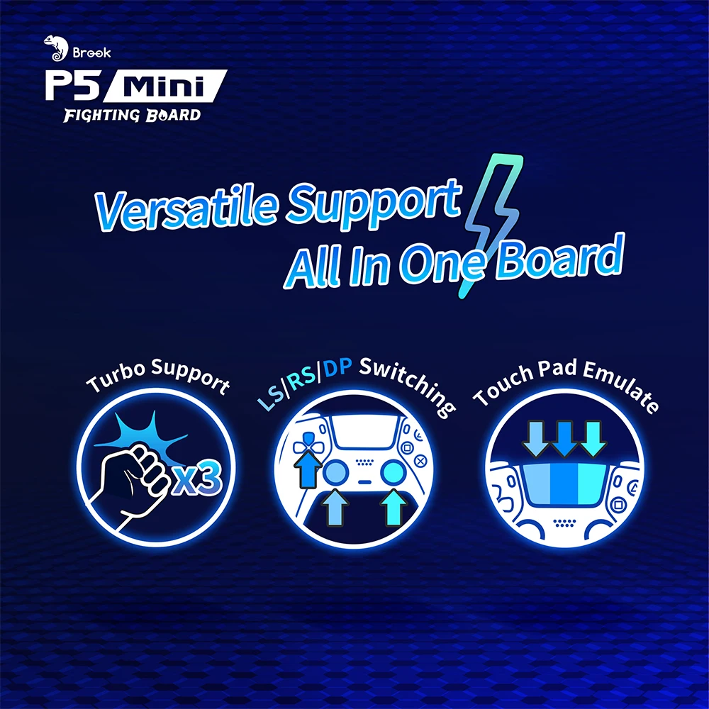 Brook P5 Mini Fighting Board Mini Hitbox PCB Arcade