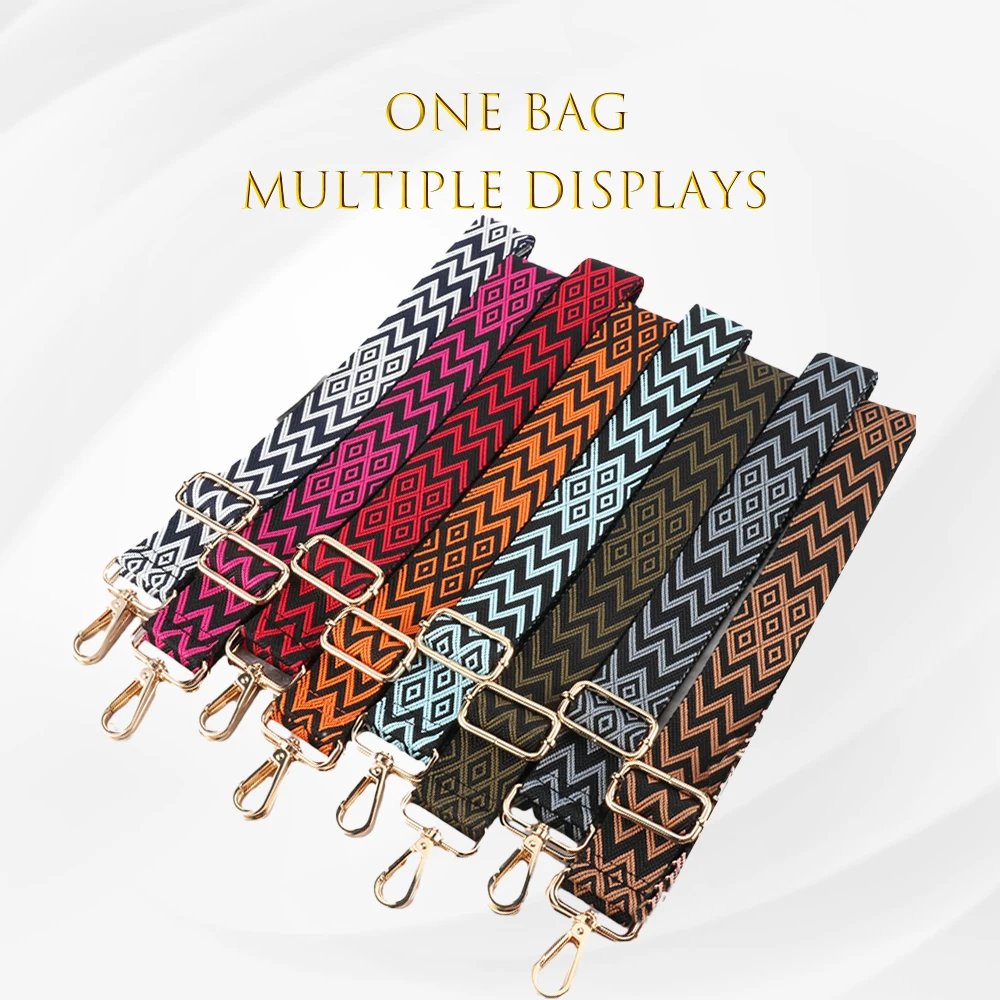 

Shoulder Bag Strap Fashionable New Expansion Band Adjustable Replacement Colorful Fabric Straps Holding Strip Crossbody Bag Belt