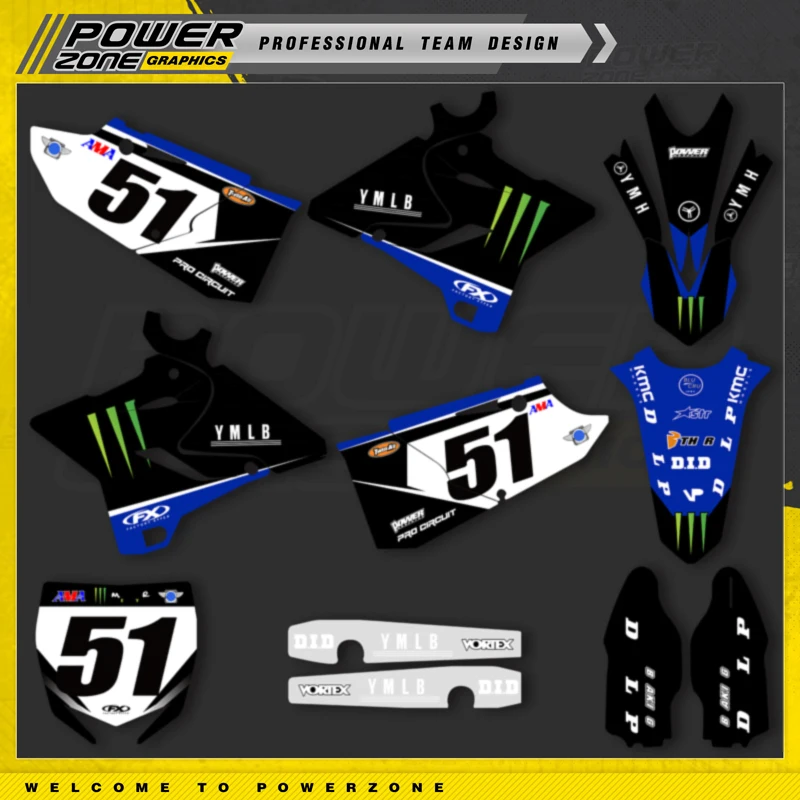 PowerZone Ŀ  ׷  Į, 3M ƼĿ ŰƮ, ߸ 2015-2021 YZ125-250 2016-2021 YZ250X 16 