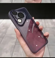 Ultra Full Lens Camera Protection Film Transparent Silicone Clear Phone Case for Pura 80 Pro (Purple)