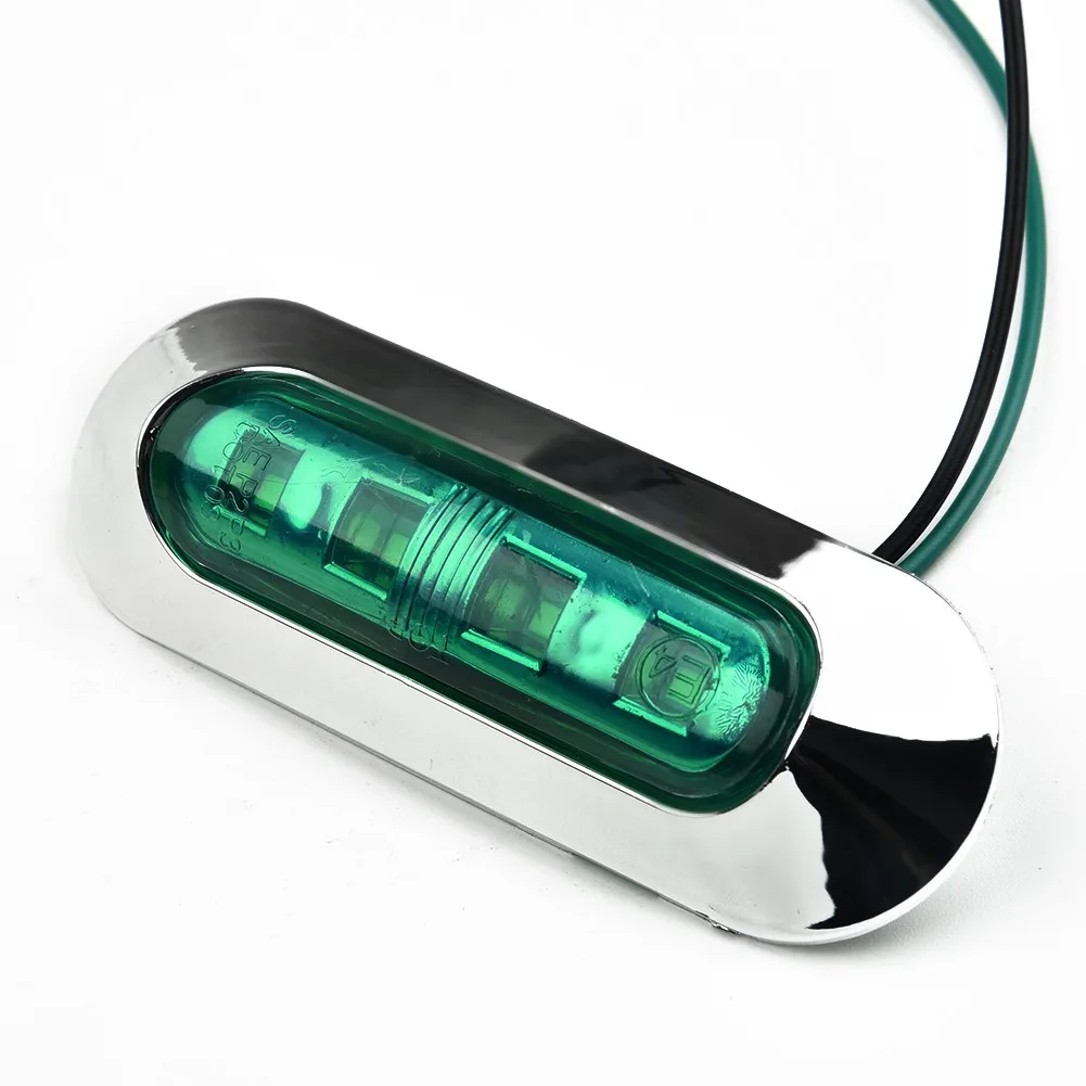 

2Pcs Red Green LED Boat Navigation Light 12-24V Waterproof Sailing Signal Lamp Marine Yacht Light
