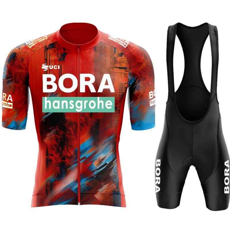 Cycling Uniform UCI BORA Men's Clothes Man Summer 2025 Jersey Set Shorts Bike Clothing Bib Bikes Outfit Blouse Mtb Pants Cycle 6