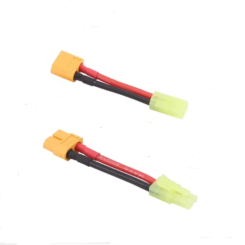 2 Stück XT60 Stecker-Buchse auf Deans Mini Tamiya XT30 EC3 MPX Tamiya Stecker-Buchse Adapter mit 14AWG 4cm Kabel für RC-Akkus – Detail 16