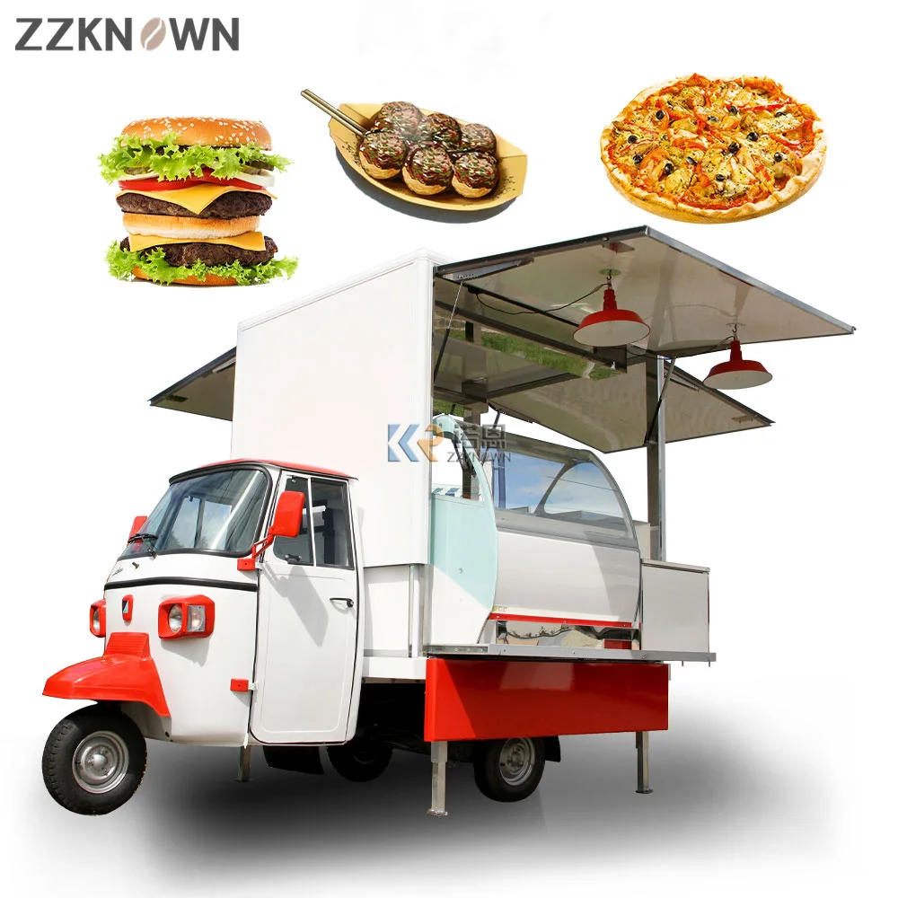 Coffee Van Beer Bar Hot Dog Electric Piaggio Food Cart Ice Cream Kitchen Restaurant Vintage Mobile Food Truck