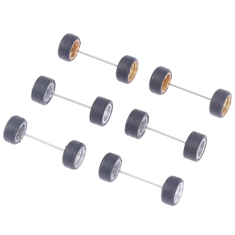 1/64 Wheels For Hotwheels With Rubber Tire Model Model Car Modified Parts Toys Power RefitCar Model 5