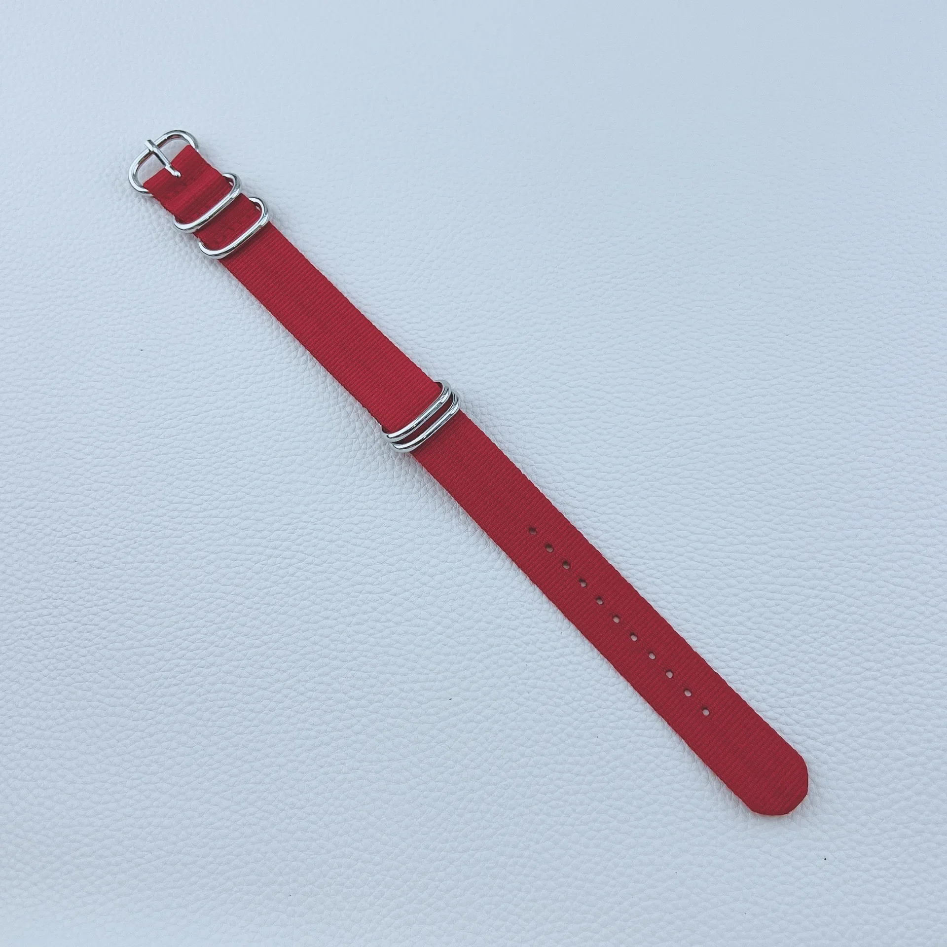 Durable Military-Grade Woven Nylon Watch Strap with Black Buckle