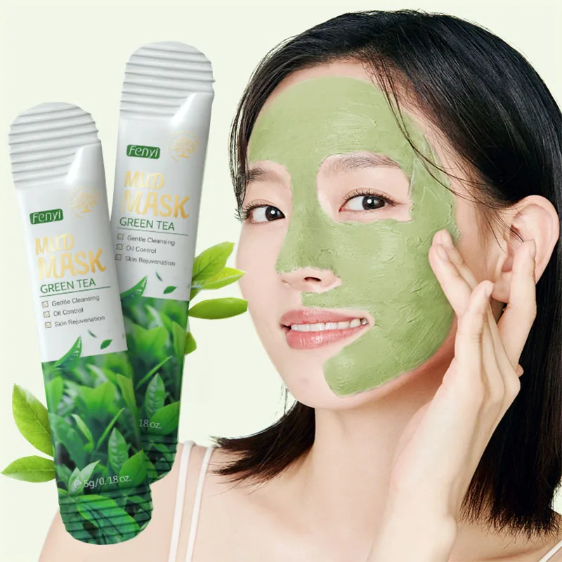 

Mud Mask For Face Limpeza Facial Do Rosto Masker Cleansing Oil Máscaras Faciales Puntos Negros Cravos Removedor Gommage Visage