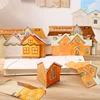 Journal GO 30sheets Cute Sweet House Sticky Notes Lovely Ins Message Paper Journal DIY Material Memo Pad School Stationery 5