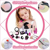 Children Simulation Cosmetics Girl Toys Pretend Princess Makeup Games Lipstick Nail Polish Play Home Model Toys For Girls Gifts 2