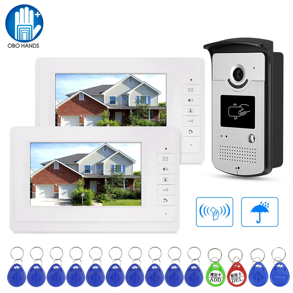 new-7inch-rfid-video-door-phone-intercom-doorbell-with-ir-outdoor-camera-inductive-card-entry-access-control-system-waterproof