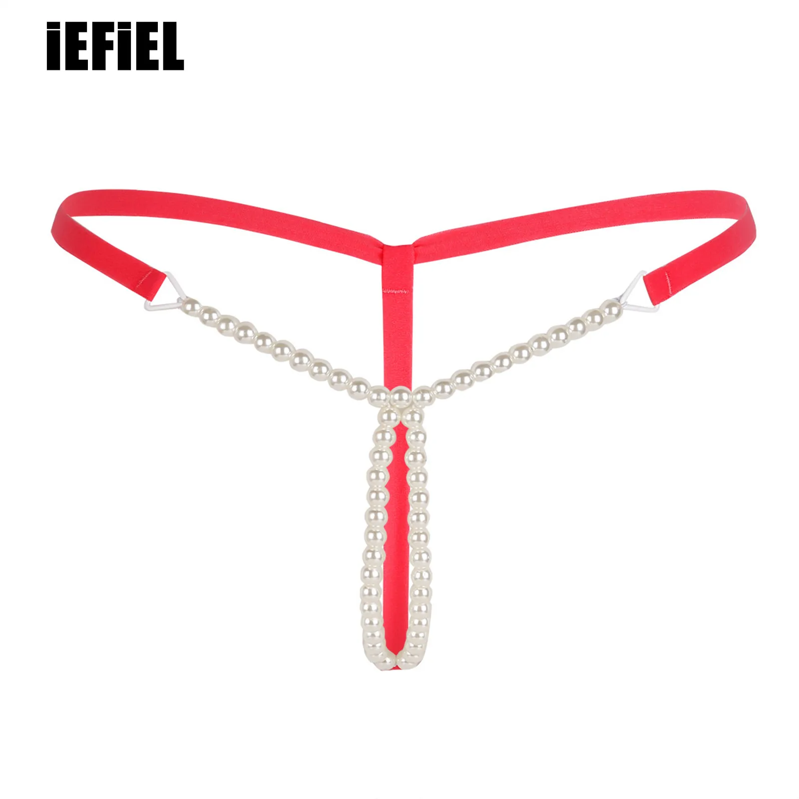 

Women Lingerie Pearls Bikini Massage G-string Thongs Underwear