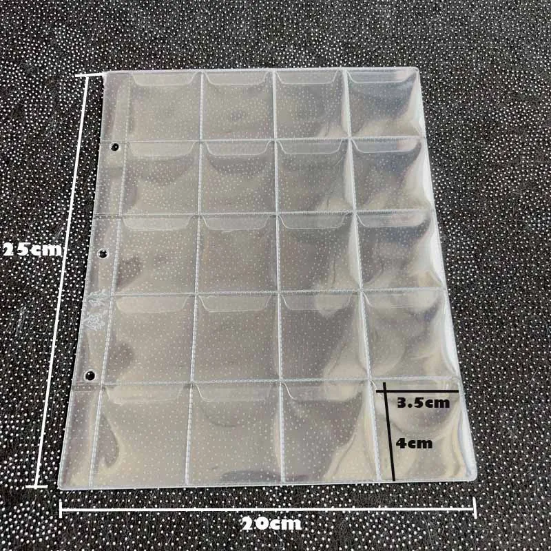 30 pieces/page storage coins album sheets loose-leaf inners of Coin Holders coins collection album coin collection album 10PCS/Lot
