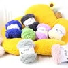 YOMDID Colourful Mink Velvet Yarn DIY Craft Hat Scarf Sweater Making Knitted Wool Crochet Thread Imitation Mink Fur Plush Yarn 4