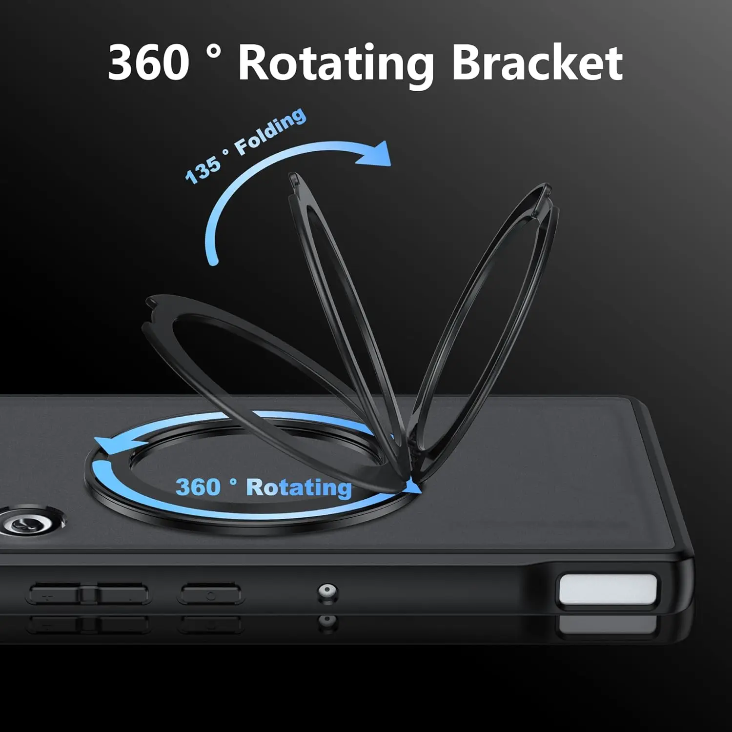 360° Rotating Kickstand Magnetic Wireless Charging Shockproof Cover Case