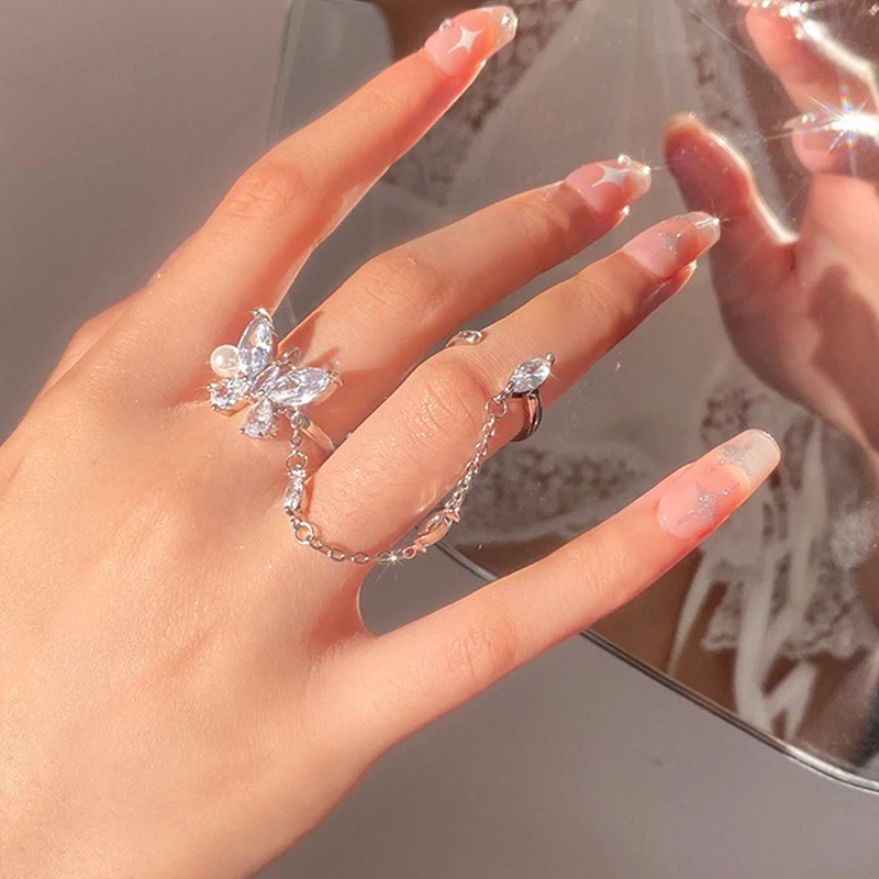 Bague ouverte style Pandora avec motif tulipe - BSR465-E