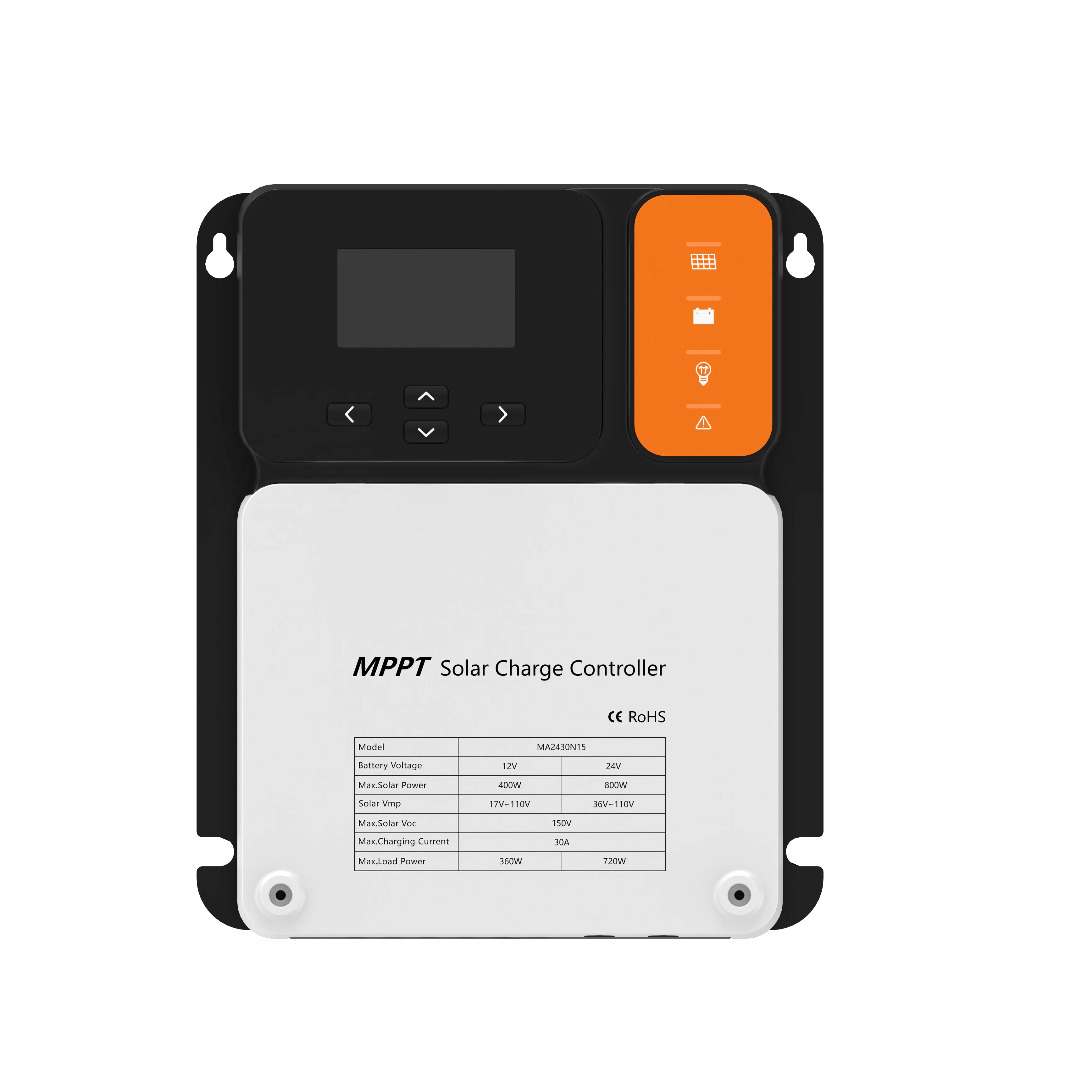 SRNE MANUFACTURER 12/24V 10A 20A 30A 60A MPPT SOLAR CHARGE CONTROLLER 99% LED DISPLAY BATTERY CHARGER WITHOUT BATTERY LOAD solar charge controller 12v 24v 30a 50a 70a mppt solar system control pv cell controller battery regulator usb 5v dc 12v output