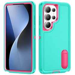Shockproof Hard Bracket Phone Case with Enhanced Protection for Galaxy A26 5G (Green)