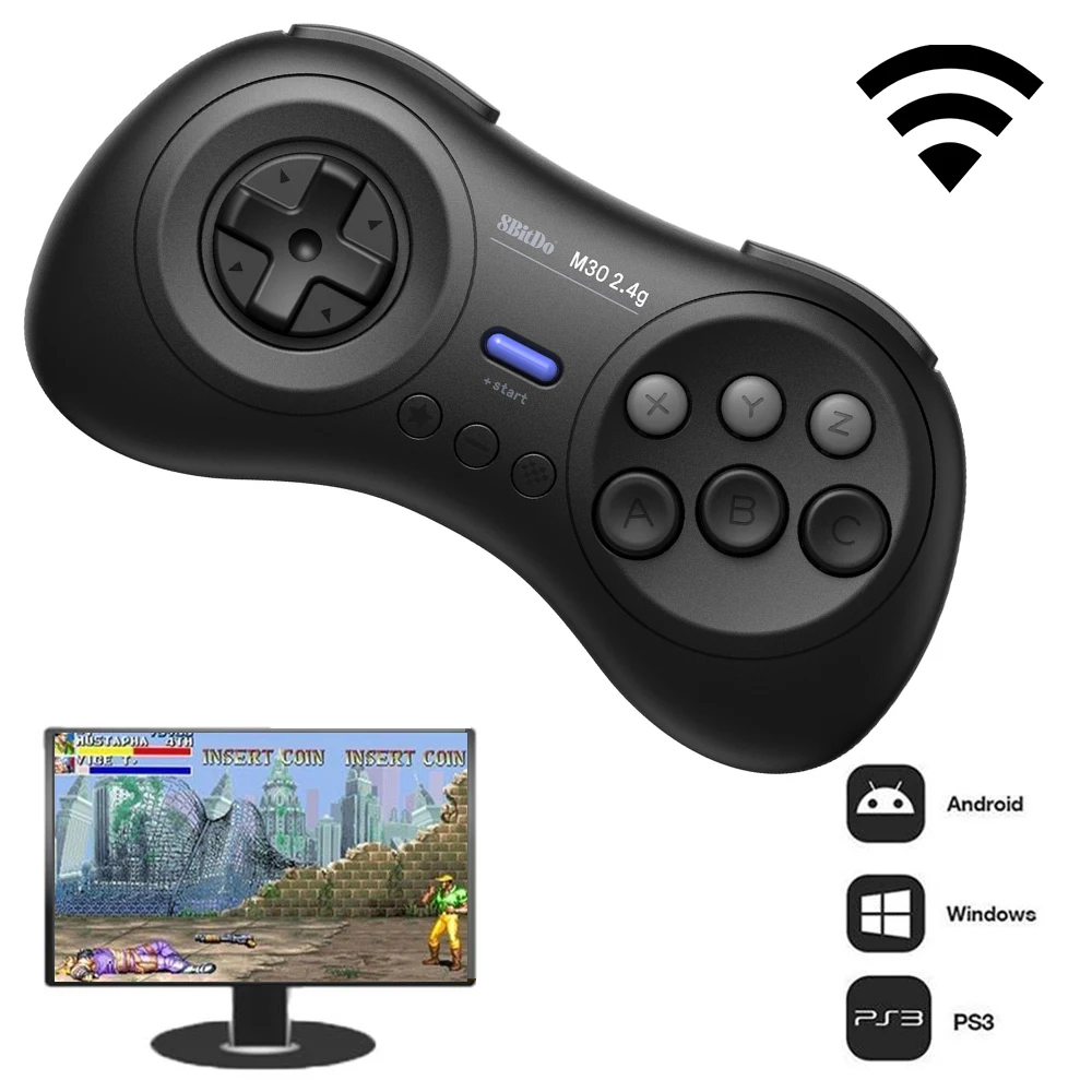 8BitDo M30 Ʈѷ  е, ȵ̵ , Macos  ġ,   ̽ƽ