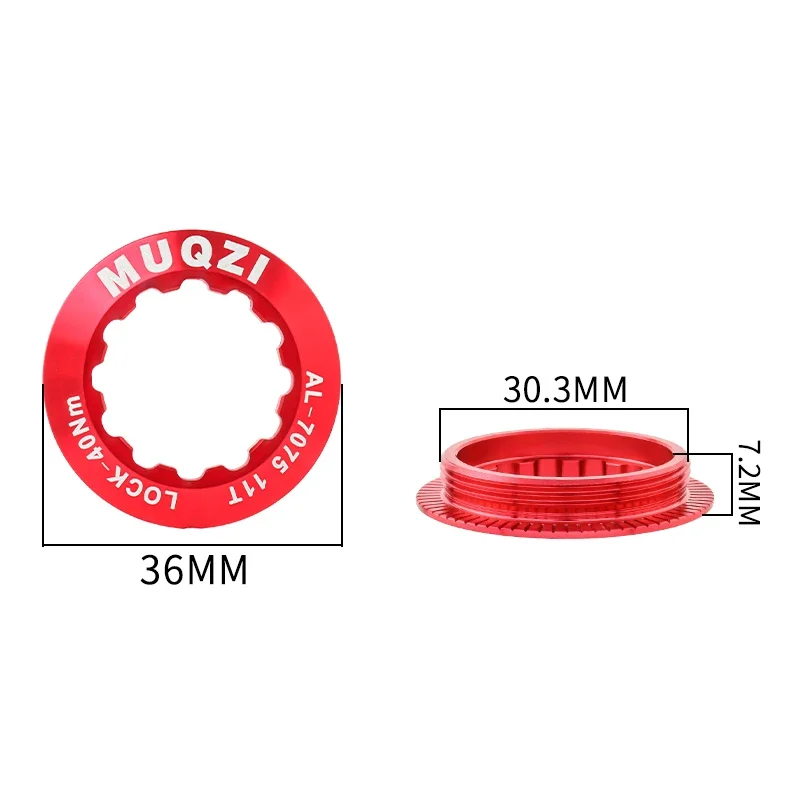 MUQZI Cassette Lockring Ultra-Light MTB Road Bike Flywheel Lock Ring Cover bicycle cassette