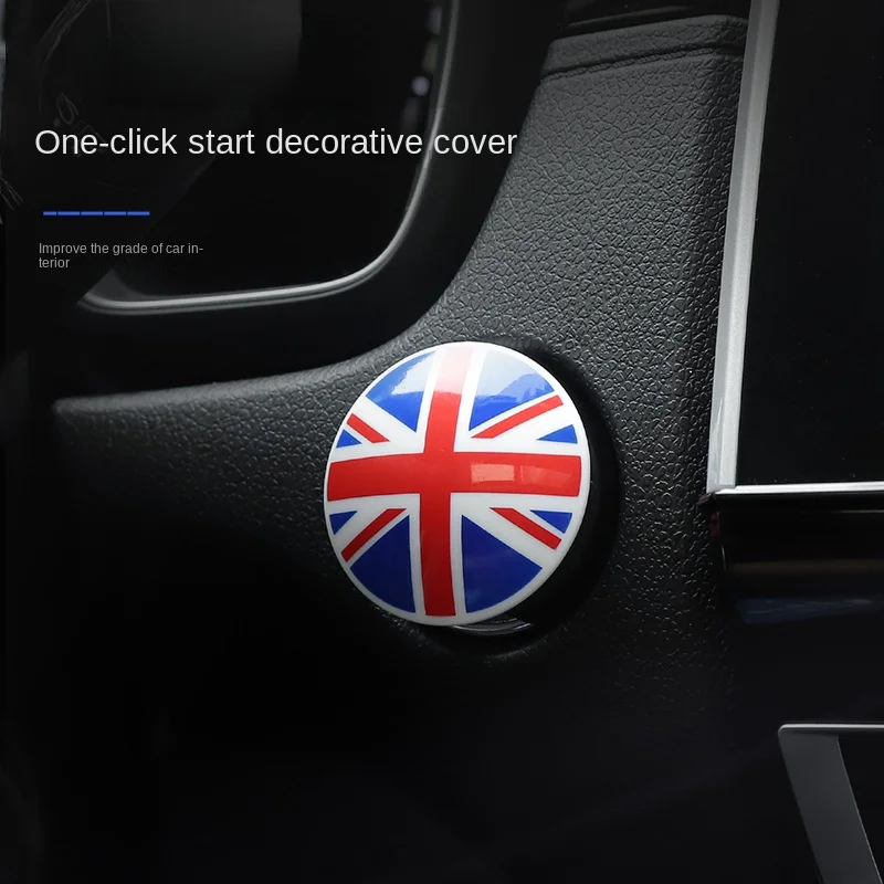 

Car One Button Start Protective Cover Decorative Stick Decorative Ring Button Decorative Cover Car Interior Products