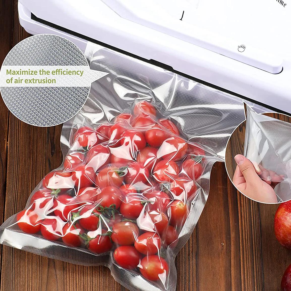 Premium Sous Vide Vacuum Sealer Roll Bags for Food Storage and Preservation