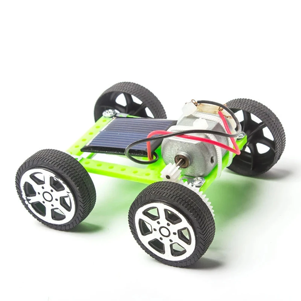 DIY Assembled Energy Solar Powered Toy Car Robot Kit Set Mini Science