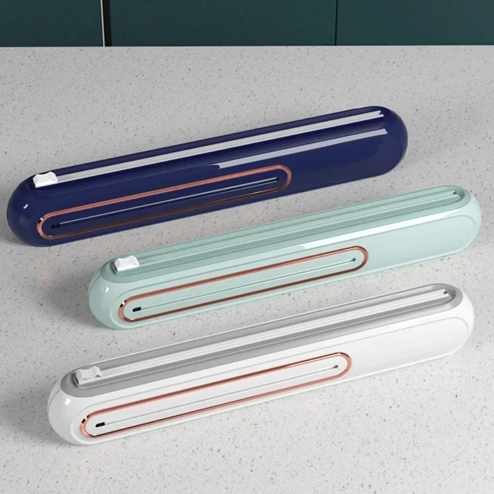 Plastic Wrap Cutter Food Film Dispenser Cling Film Cutter Cling Wrap Dispenser Kitchen Wrap Dispenser Plastic Wrap Dispenser Food Plastic Wrap Dispensers Film Cutting Box Wrap Storage Box Stretch Film Cutter Kitchen Accessories