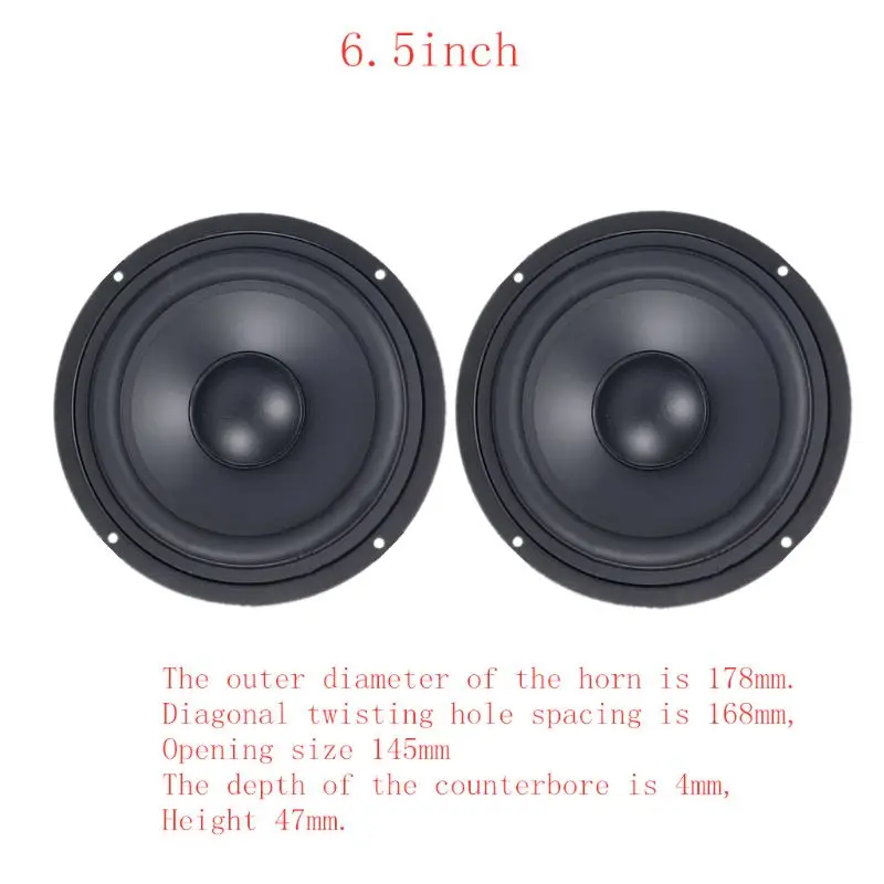 Dual Pack Woofer Audio Bass Speaker Passive Radiator Booster with Adjustable Tone Control