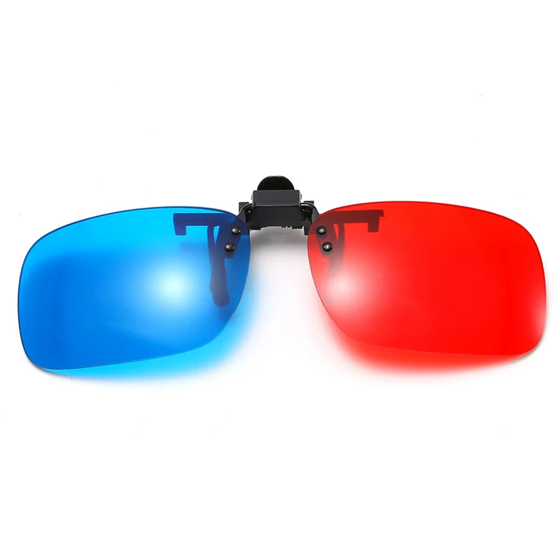 Multicolor 3D Anaglyph Movie Glasses with Black Frame