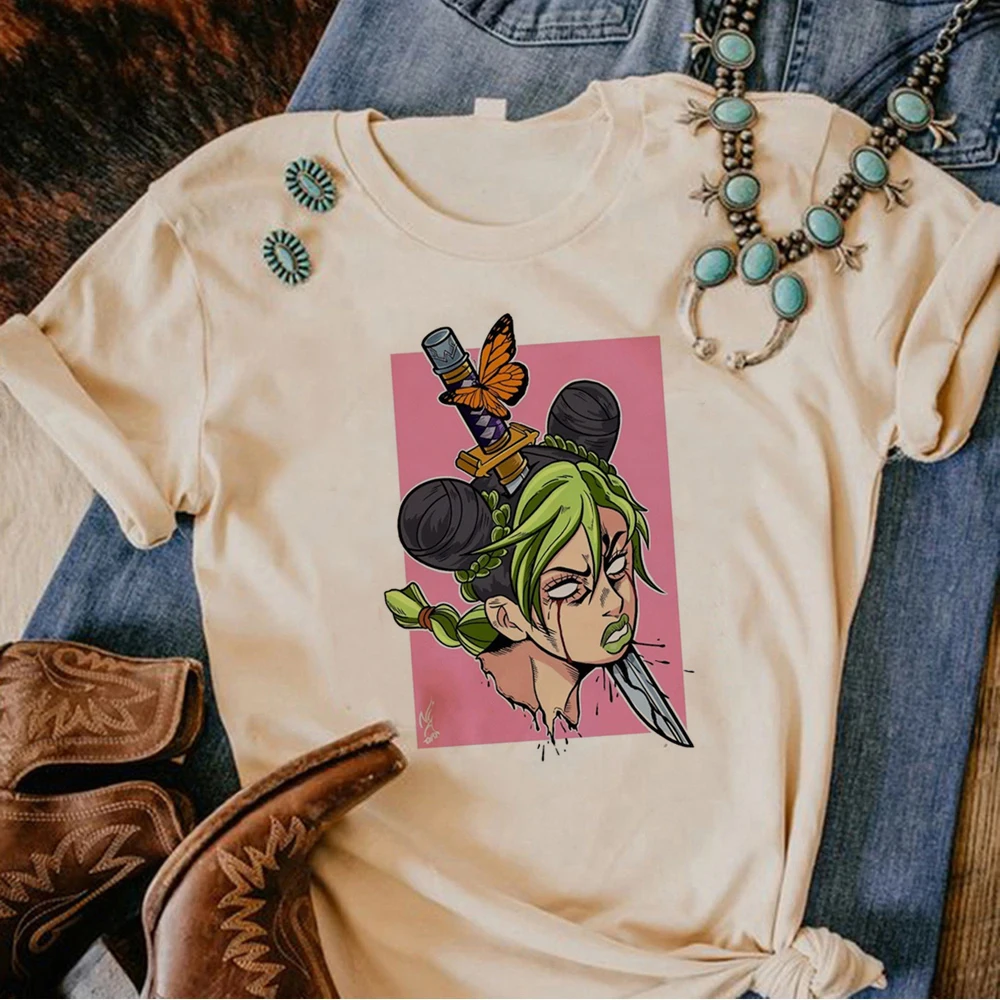 

Jojo Bizarre Adventure t-shirts women comic tshirt girl graphic comic clothing