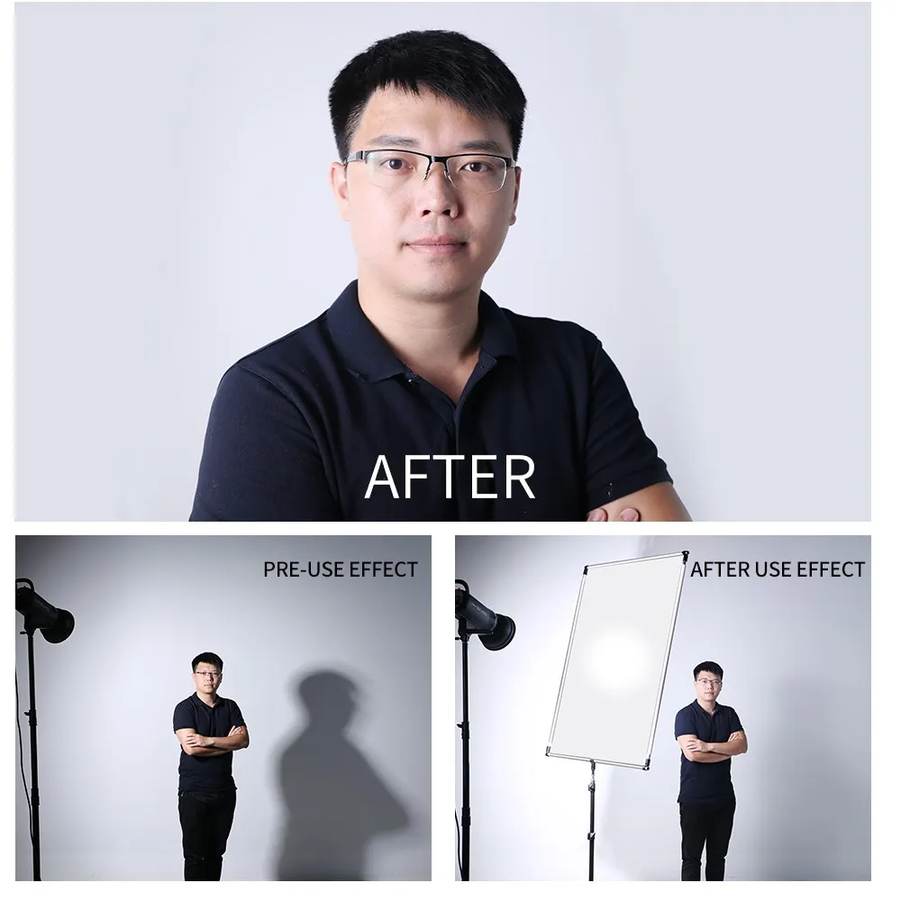 Photography Reflector 60x90cm 90x120cm Sun Scrim Aluminum Alloy Frame 5in1 Black Silver Gold White Diffuser photography reflector