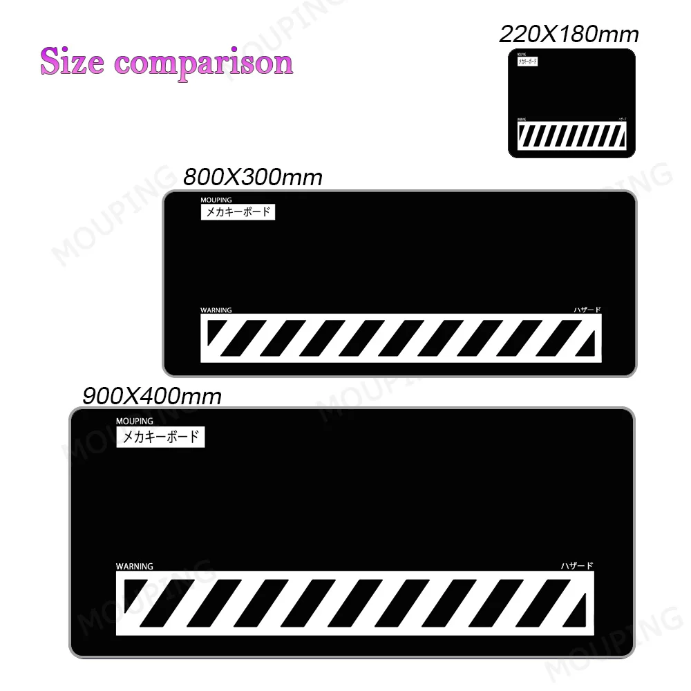 thumbnail image 1 of Alfombrilla de ratón con teclado mecánico en blanco y negro, alfombrilla de escritorio, alfombrilla de ratón japonesa, accesorios para jugadores de videojuegos Xxl 900x400, alfombrilla de mesa para al, 1 of 5
