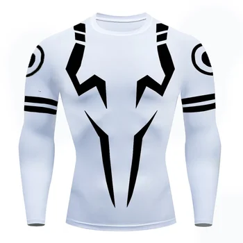 3D Print Compression Shirts for Men Athletic Quick Dry Tshirts Tops Gym Workout Fitness Undershirts Baselayers Sports Activewear 1
