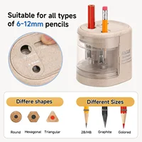 EAGLE Automatic Electric Pencil Sharpener, 5S Fast Sharpening for 6-12mm All Shapes Pencils Home School Office Art Studio 3