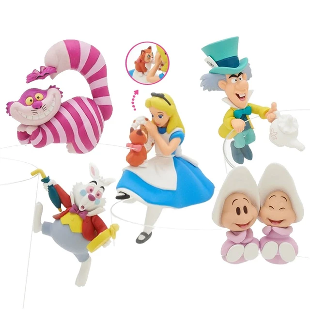 Disney Alice Adventures In Wonderland 6pcs/set Cartoon Anime Action Figure  Toys PVC Collectible Model Dolls Decoration Gifts - AliExpress