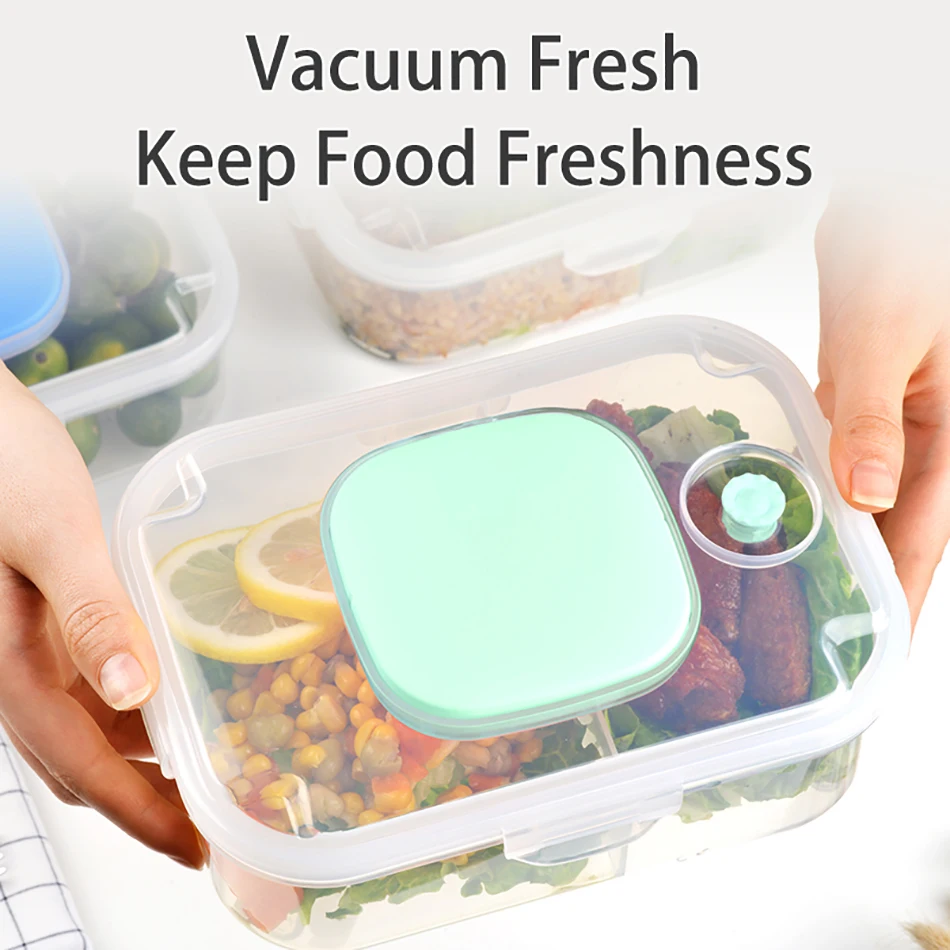 Microwave Lunch Box for Kids Dinnerware Vacuum Food Storage Container Office Portable Bento Box Fridge Fresh Fruit Boxes