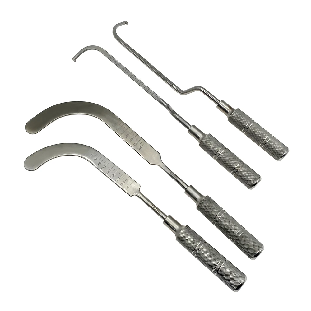 

Breast Retractor surgical operating Blunt Detacher Sickle Shape Plastic Surgical Instruments