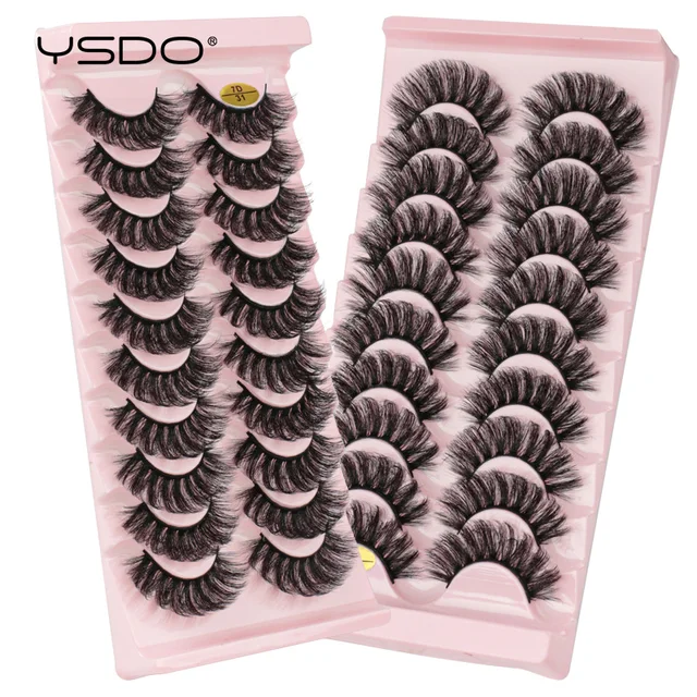YSDO 5/10 Pairs Mink False Eyelashes Makeup Beauty Eyelash Extension Natural Fluffy 3d Mink Lashes Maquiagem Thick Volume Cilios 3