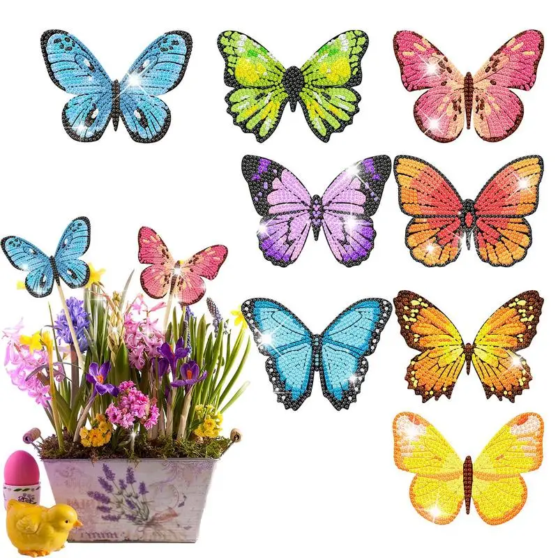 

Butterflies Crystal Rhinestone Art Butterflies Art With Crystal Rhinestone Full Round Drill Crystal Rhinestone Paint Kits For