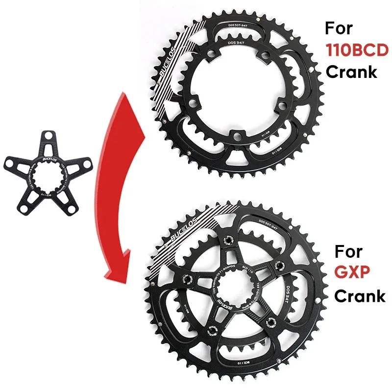 110 BCD Chainring 34T 36T 39T 50T 52T 53T Narrow Wide Star Road Bike Crown 5 Bol