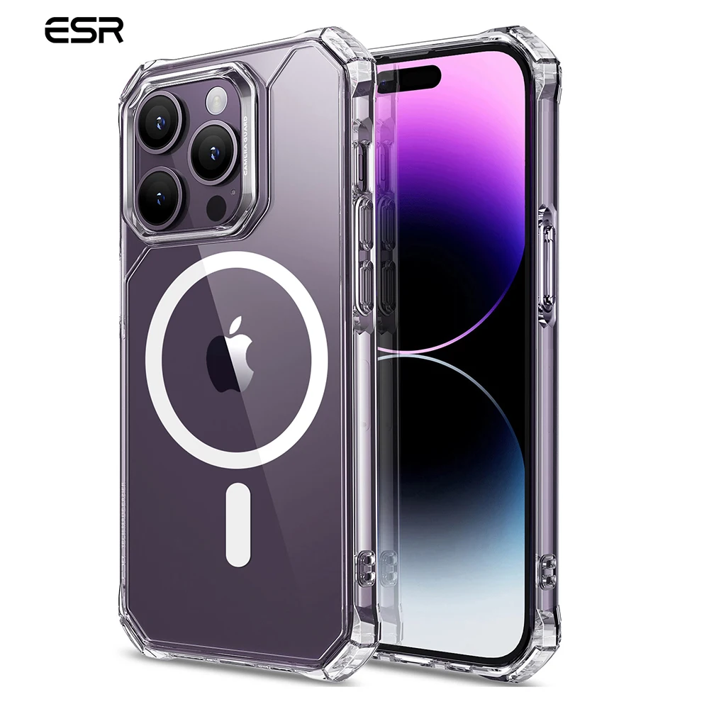 Custodia Esr Per Iphone 14 Custodia Magsafe Con Halolock Per Iphone 14 Pro Max Air Armor Cover Trasparente Per Custodia Protettiva Ipone 13