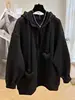 2-300 Pounds Plus Size Premium Hooded Sweatshirt for Women's Spring and Autumn Loose Cardigan Oversized Winter Fleece Jacket 3