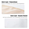 Castor Oil Pack Wrap Reusable Organic Cotton Castor Oil Packs with Adjustable Elastic Strap Castor Oil Compress Packs for Body 3