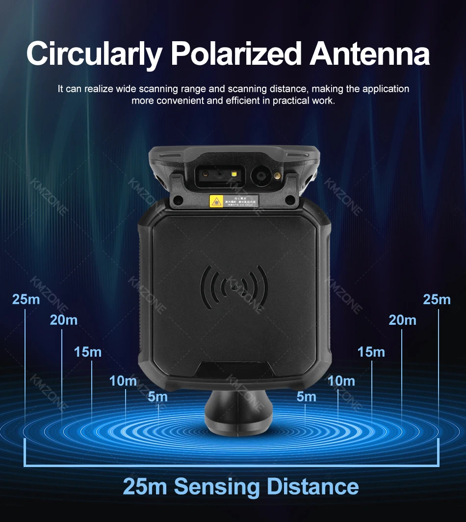 Rugged PDA Android 11 Handheld Terminal Portable Data Collector 1d 2D Barcode Zebra 4710 Scanner NFC Charger 4G+64G Running UHF