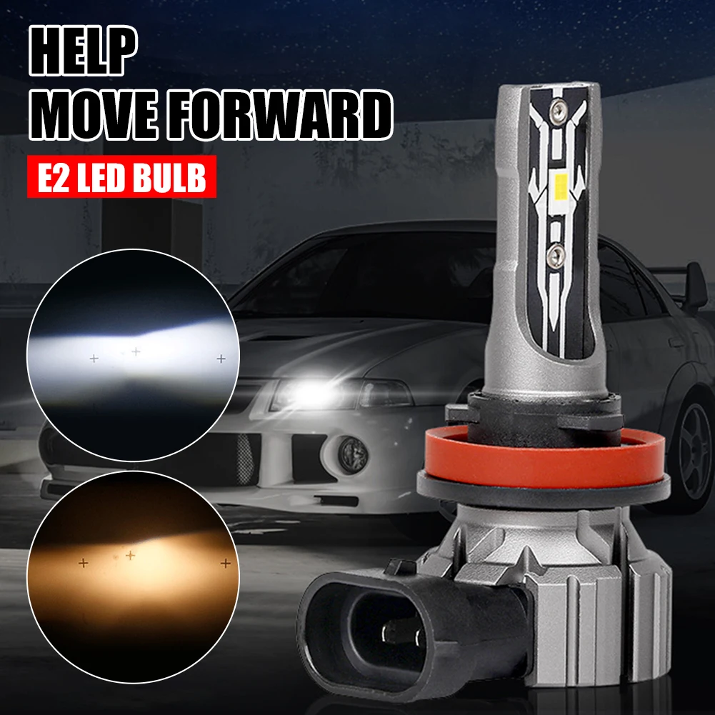 

2pcs LED Bulb H4 H7 Car Headlight Bulb 100W 10000LM H8 H9 H11 9005 HB3 Canbus Car LED Light Turbo Fog Lamp 6000K 12V Diode Lamp